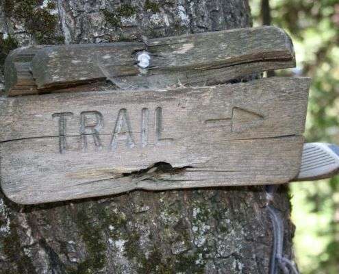 Hiking Trail Sign